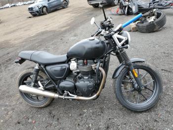  Salvage Triumph Motorcycle Street