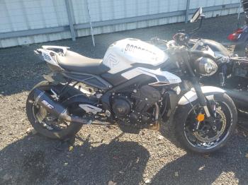  Salvage Triumph Motorcycle Street