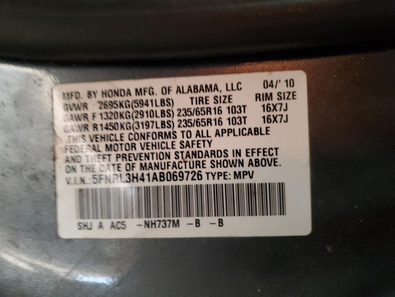 Honda Odyssey Ex Image 11