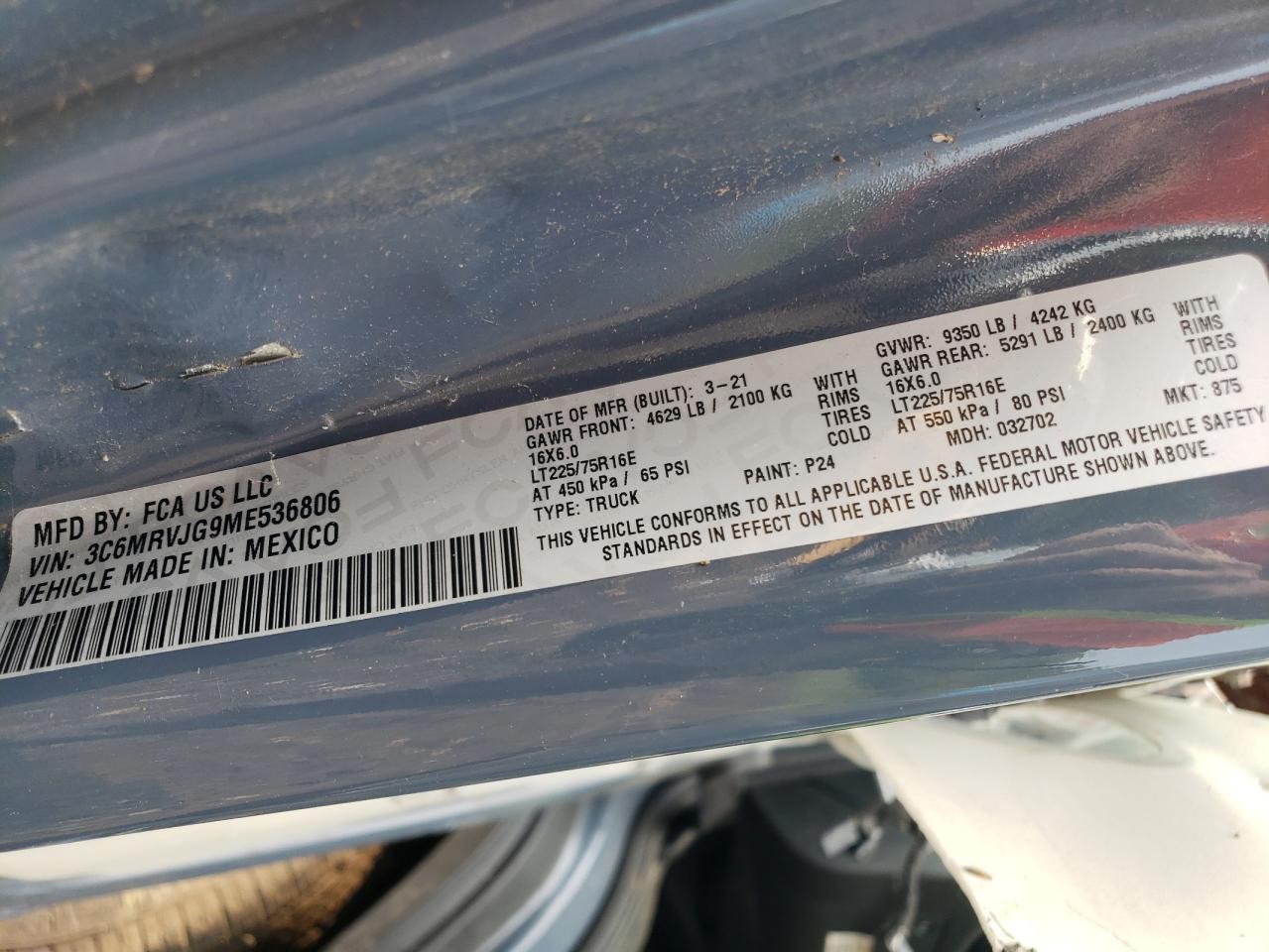 Ram Promaster 3500 High Image 12