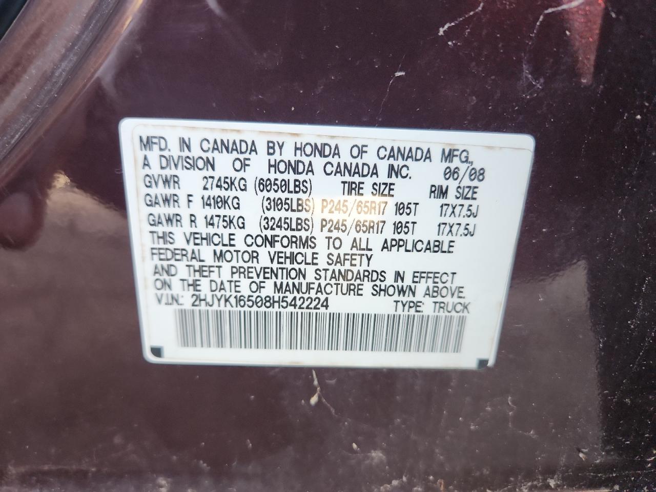 Honda Ridgeline Rtl Image 10