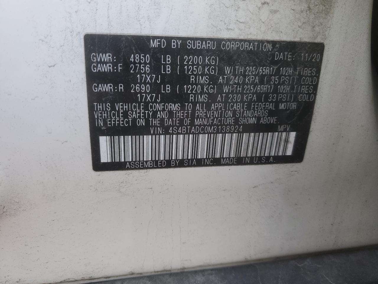 Subaru Outback Premium Image 9