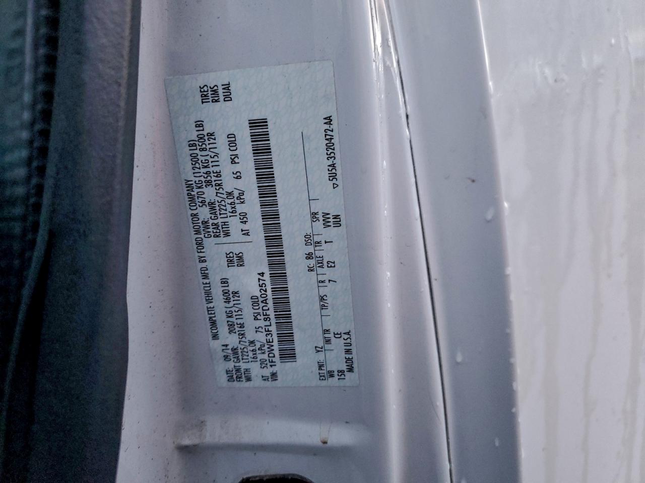 Ford E-350 E350 Super Duty Cutaway Van Image 13