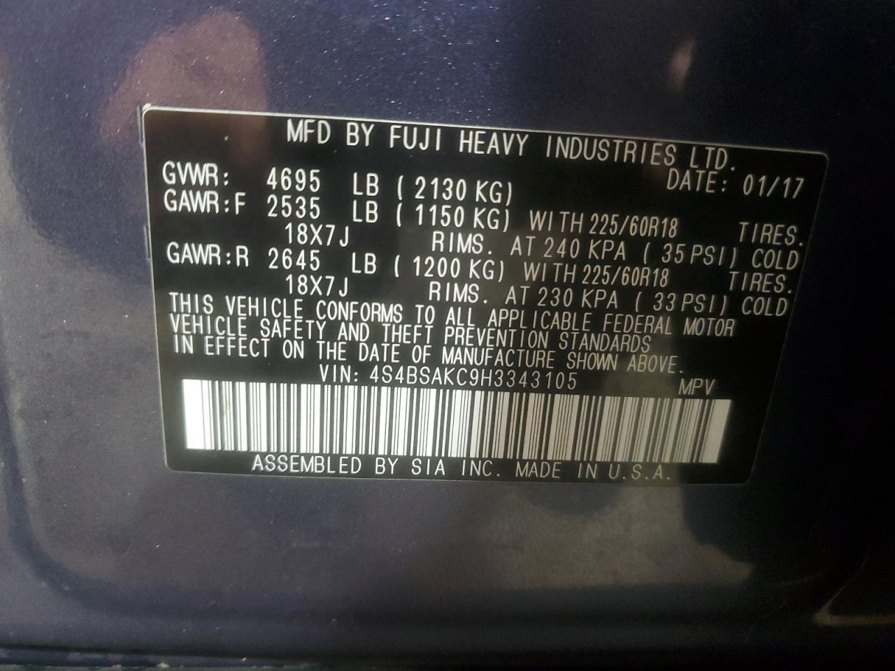 Subaru Outback 2.5i Limited Image 9