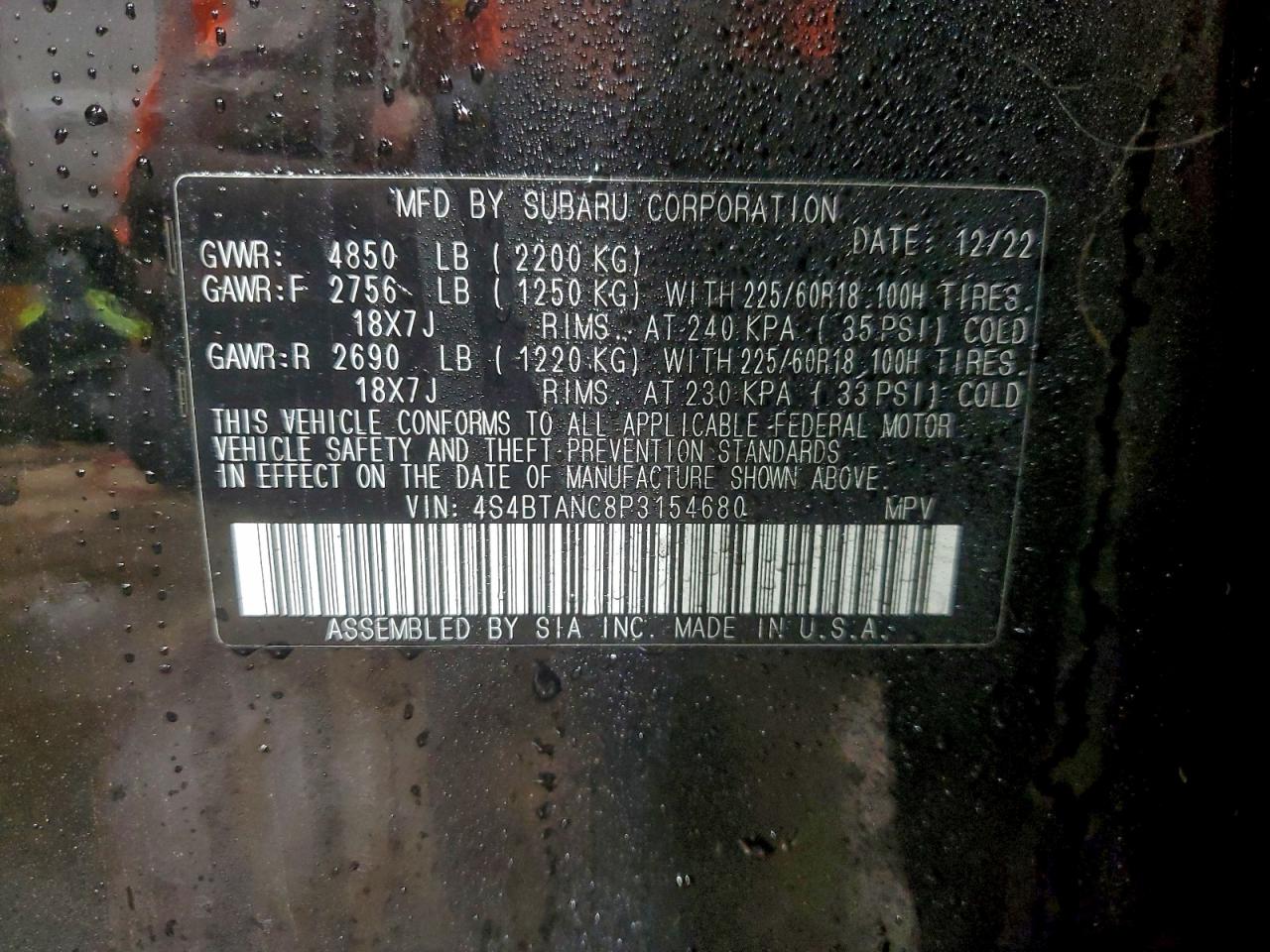 Subaru Outback Limited Image 12