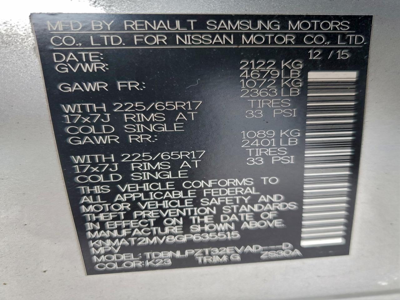 Nissan Rogue S Image 2