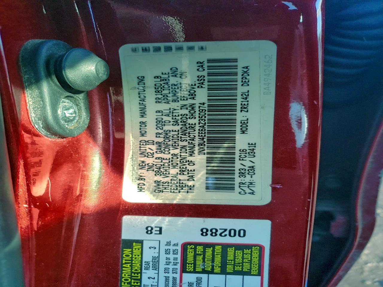 Toyota Corolla Base Image 10