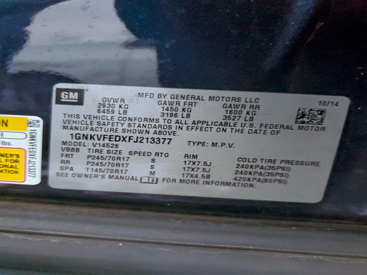 Chevrolet Traverse Ls Image 13