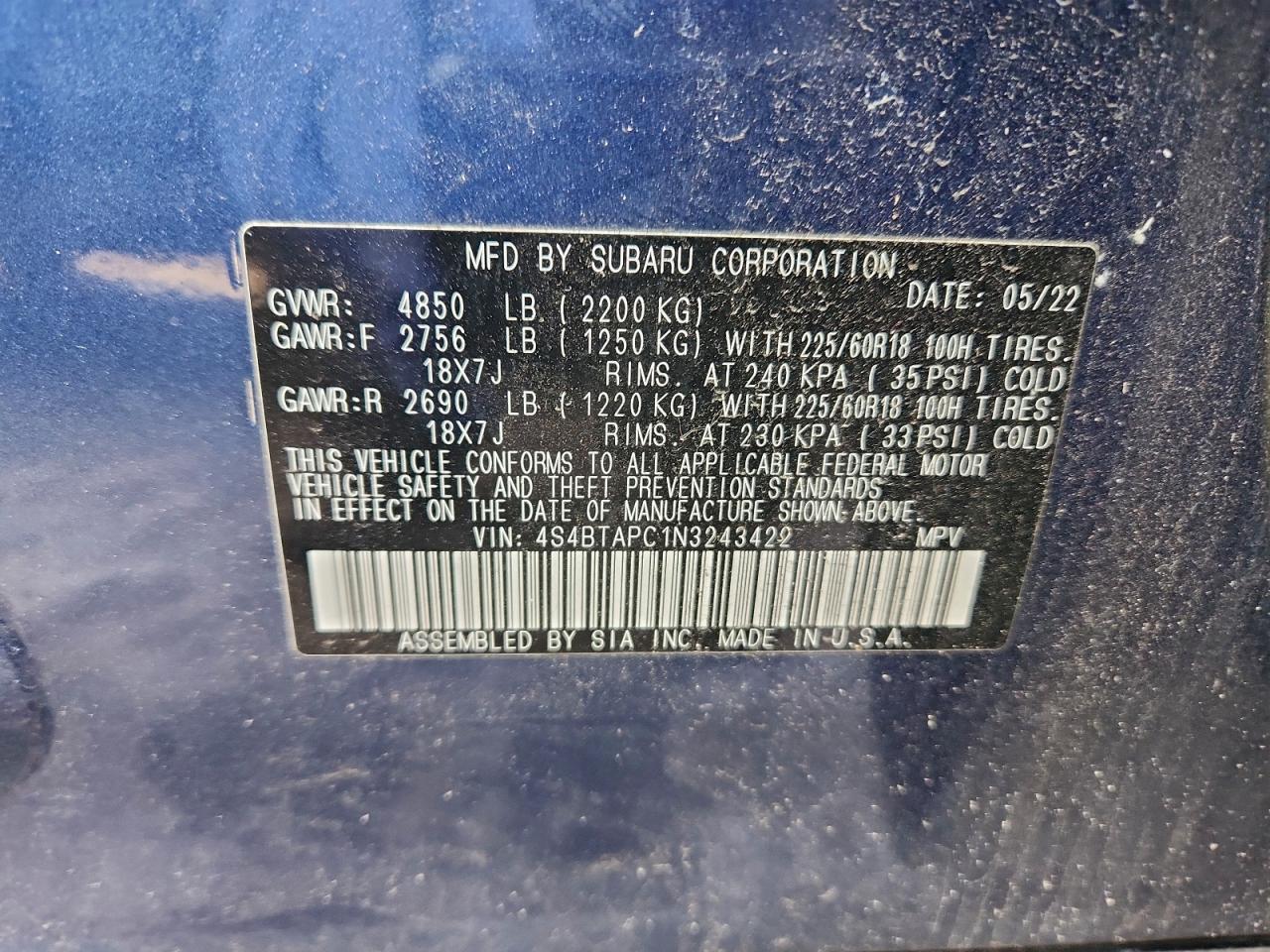 Subaru Outback Touring Image 5