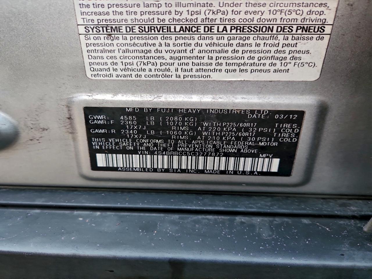 Subaru Outback 2.5i Premium Image 11